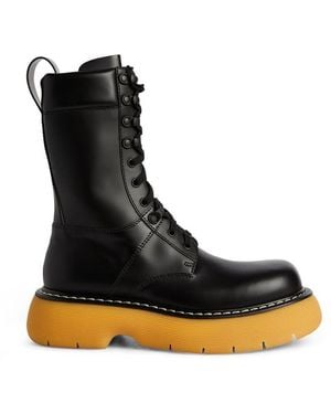 Bottega Veneta Chunky-Sole Ankle-Length Boots - Black