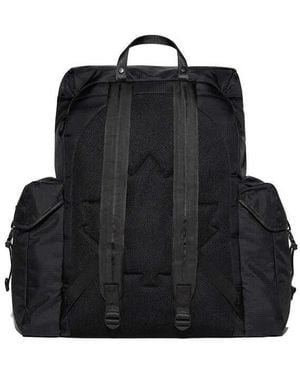 DSquared² Ceresio 9 Logo Ripstop Maxi Backpack Bags Backpacks - Black