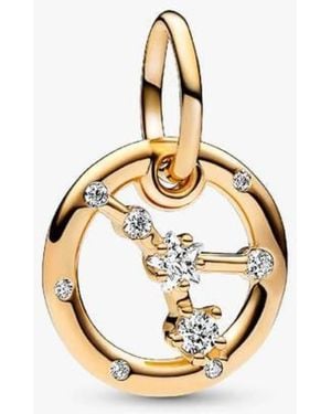PANDORA Cancer Zodiac 14K-Plated Dangle Charm - Metallic