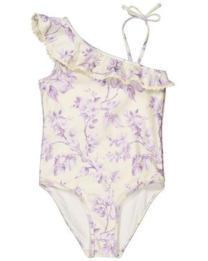 Zimmermann Girls All-Over Floral Print Swimsuits, Size 6Y - Pink