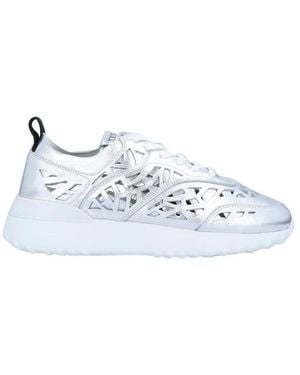 Tod's Tod's Contrast Engraved Trainers - Blue
