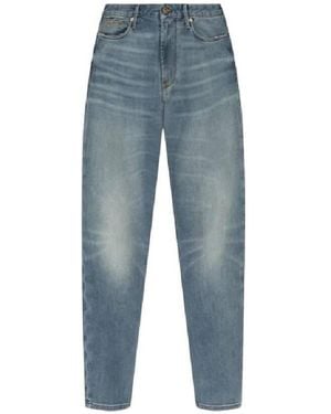 Emporio Armani J06 Slim-Fit, Washed Denim Jeans - Blue