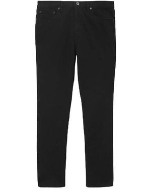 Burberry Straight-Leg Stretch-Cotton Jeans, Waist - Black