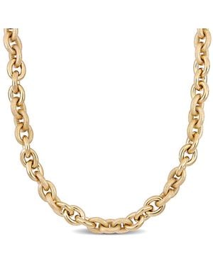 Amour 18 Inch Oval Link Necklace - Metallic