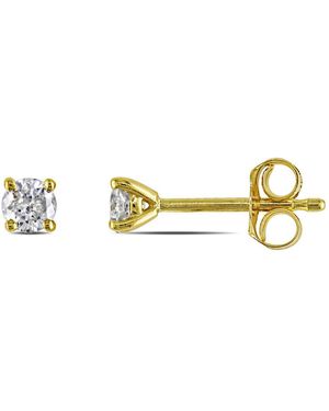 Amour 1/4 Ct Tw Diamond Stud Earrings - Metallic