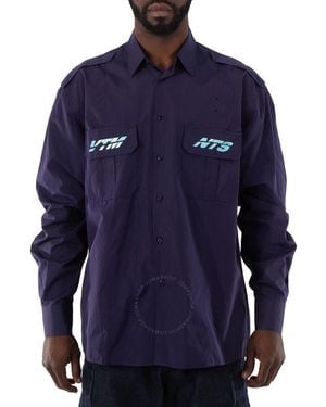 VTMNTS Military-Style Police Shirt - Blue