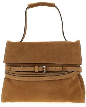 Moschino Tie Me Shoulder Bag - Brown