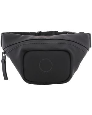 Rains Embossed Logo Belt Bag - Black