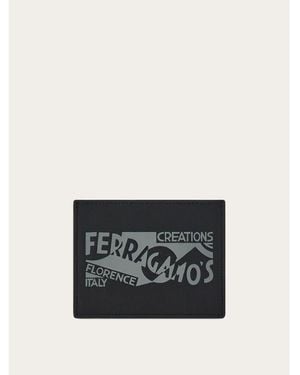 Ferragamo Leather Card Holder - Black