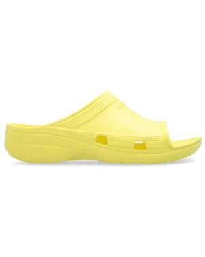 Balenciaga Pool Crocs Slides - Yellow