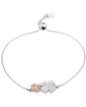 Swarovski Ladies Latisha Multicolored Flower Bracelet - White