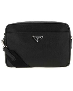 Prada Leather Clutch - Black