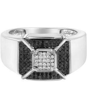 Haus of Brilliance 925 Sterling 3/8 Cttw Composite Enhanced And Diamond Band Ring - Metallic