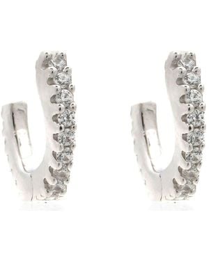Apm Monaco Sterling Eclat Small Hoop Earrings - Metallic