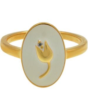 Diamanti Per Tutti Plated Vanilla Ring - Metallic