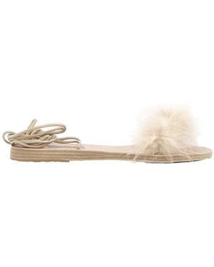 Ancient Greek Sandals Ladies Choros Flat Sandals - Natural