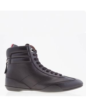 Bally Asha Leather High-Top Sneakers, Brand Size 35. Us - Brown