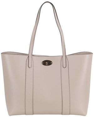 Mulberry Bayswater Tote Small Classic Grain - Grey