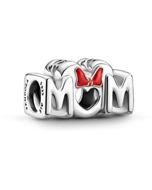 PANDORA Disney Minnie Mum Sterling Charm With Enamel - White