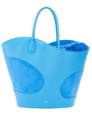 Ferragamo Cut-Out Detailing Xl Tote Bag - Blue