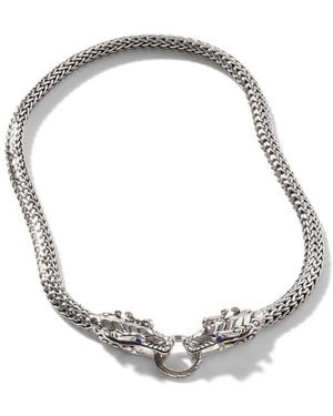 John Hardy Legends Naga Double Dragon 7.5mm Necklace - Metallic