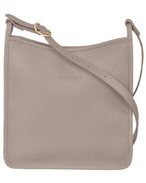 Longchamp Adjustable Shoulder Strap Crossbody Bag - Brown