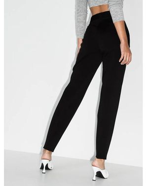 Ferragamo Pants With Gancini Detail - Black