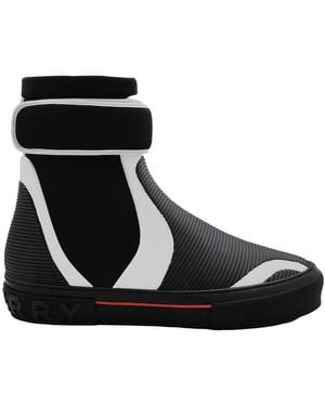 Burberry Sub High-Top Sneakers, Brand Size 50 (Us - Black