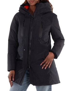 Save The Duck Logo-Patch Long Sleeve Jacket, Brand Size 1 - Blue