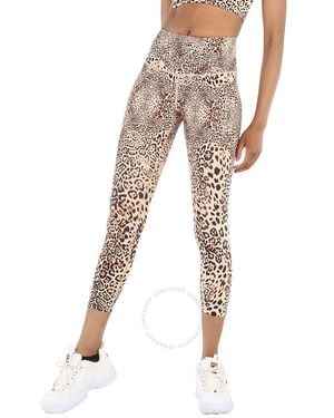 Lorna Jane Ocelot Print Excel Ankle Biter leggings - Natural