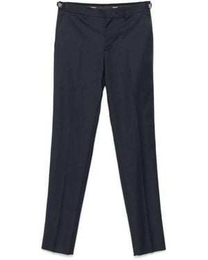 Versace Pleated Wool Formal Pants, Brand Size 48 Us - Blue