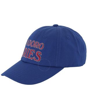 Aries J'Adoro Cotton Twill Baseball Cap - Blue
