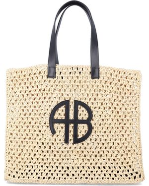 Anine Bing Large Rio Tote - Metallic