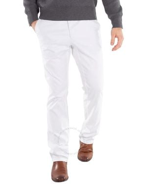 BLACK LABEL CRESTBRIDGE Straight-Leg Cotton-Blend Trousers, Brand Size 73 (Waist - White