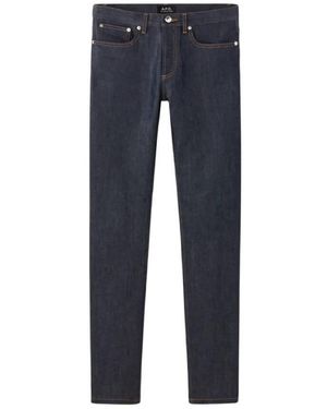 A.P.C. Petit Standard Low-Rise Denim Jeans, Waist - Blue