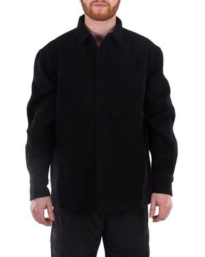 Etudes Studio Picture Wool-Blend Shirt, Brand Size 48 (Us - Black