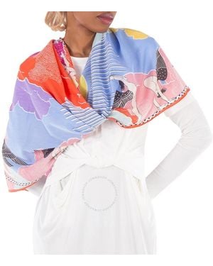 Inoui Edition Yoga Scarf Cotton Blend Scarf - Orange