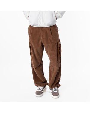 Moncler Corduroy Wide-Leg Trousers, Brand Size 48 Us - Brown
