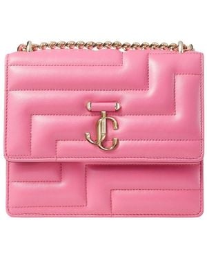 Jimmy Choo Micro Varenne Avenue Quad Shoulder Bag - Pink