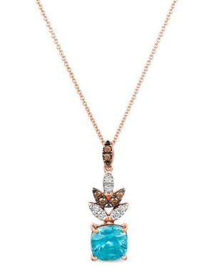 Le Vian Ladies Blueberry Zircon Necklaces Set - Metallic