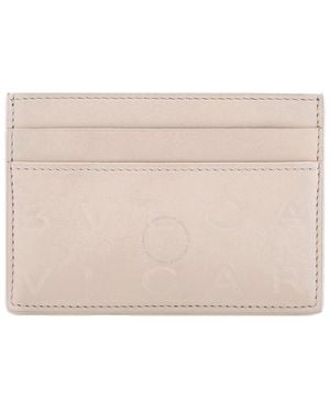 BVLGARI Serpenti Logo Infinitum Card Holder - Natural