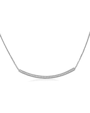 Apm Monaco Adjustable Dainty Pave Necklace - Metallic