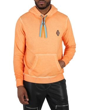 Marcelo Burlon Sunset Cross Cotton Hoodie - Orange