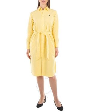 Polo Ralph Lauren Polo Pony Cotton Dress - Yellow