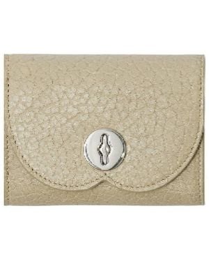 Burberry Embossed Equestrian Knight Chess Compact Wallet - Metallic