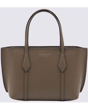 Tory Burch Leather Perry Mini Tote - Brown