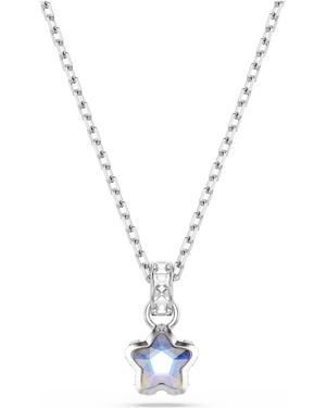 Swarovski Chroma Rhodium Plated Star Pendant Necklace - Metallic