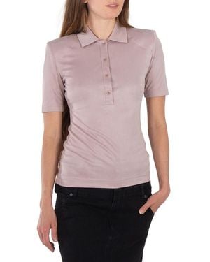 Tibi Wheat Lean Polo Shirt - Purple