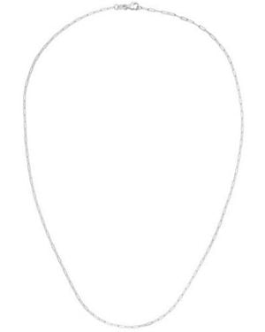 Tresorra 14K Paperclip Chain Necklace - White