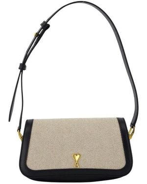 Ami Paris Shoulder Bag - Black